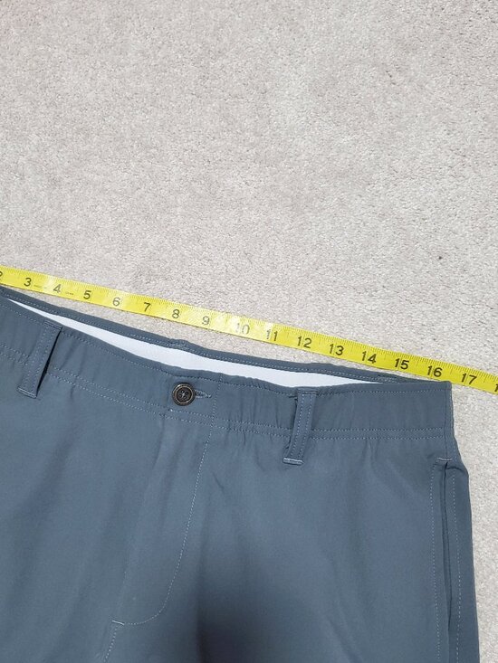 UNDER ARMOUR UA Drive Straight Leg Golf Pants Stretch Downpour Grey Men 34 x 32" - Picture 12 of 15